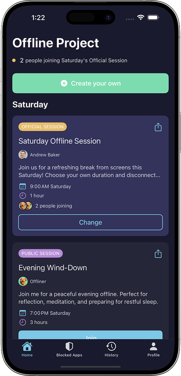 Offline Project app screenshot